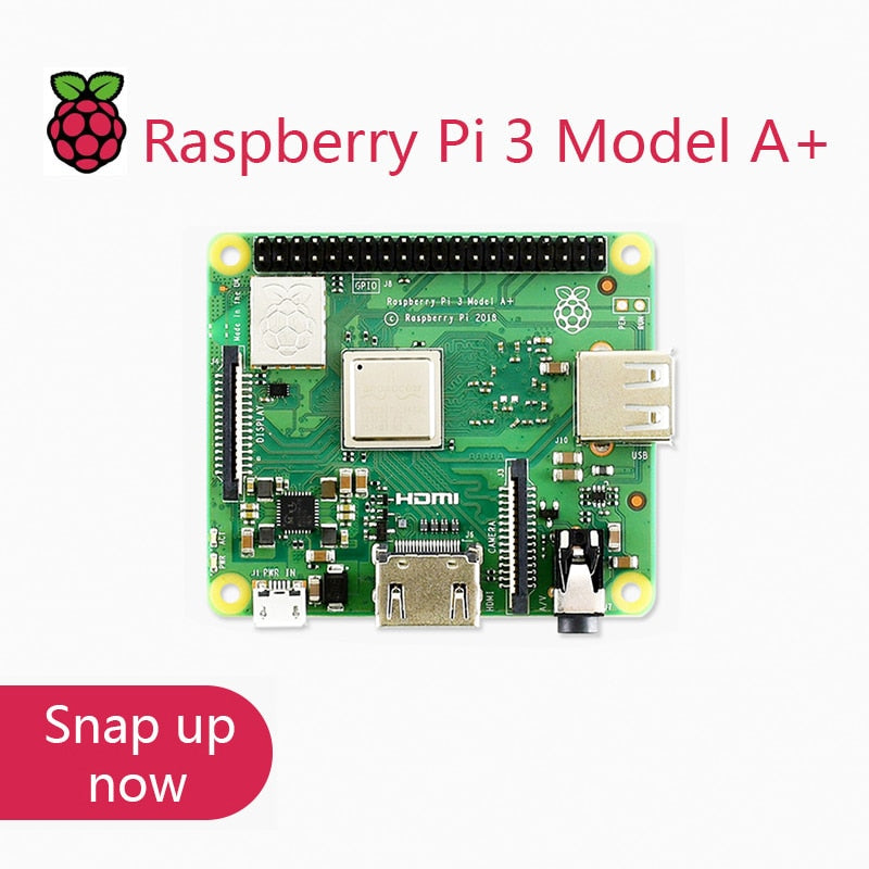 Original Raspberry Pi 3 Model A+ Plus 4-Core CPU BMC2837B0 512M RAM Pi 3A+ with WiFi and Bluetooth