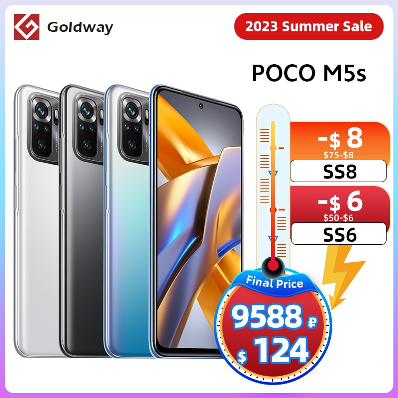 POCO M5s Global Version 64GB / 128GB 64MP Quad Camera Helio G95 6.43" AMOLED DotDisplay 5000mAh NFC 33W Fast Charging