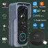 Tuya 3MP Video Doorbell Camera WiFi IP65 Waterproof Battery AC 12V Wireless Smart Door Bell Intercom Event Record Home Security