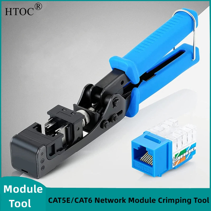 HTOC Network Module Wire Cutter RJ45 Module Frame Wire Cutter Tool Termination  For 4-Pair UTP Jacks （Suitable for 90° Module）