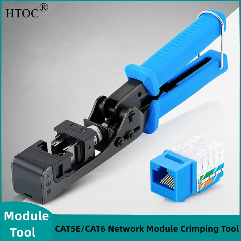 HTOC Network Module Wire Cutter RJ45 Module Frame Wire Cutter Tool Termination  For 4-Pair UTP Jacks (Suitable for 90° Module)