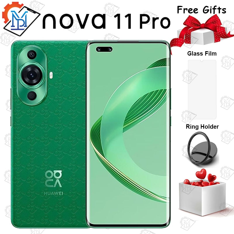 2023 Original Huawei Nova 11 Pro 4G Mobile Phone 6.78" Kunlun Glass Snapdragon 778G HarmonyOS 3.0 100W SuperCharge Smartphone