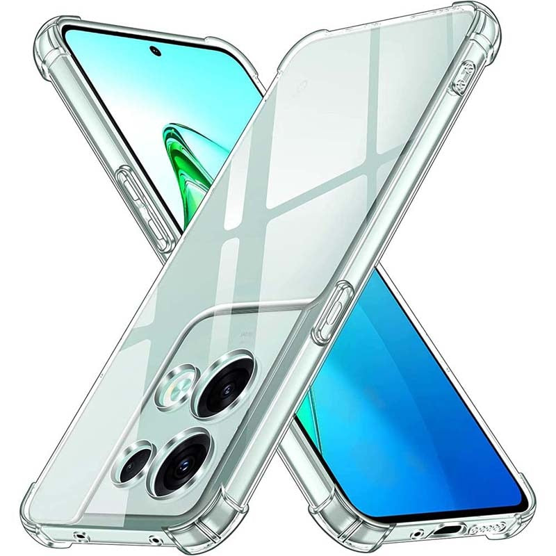 Clear Case For Oppo Reno 8 5G Reno 8T 4G 8 Pro Thick Shockproof Soft Silicone Phone Cover for Reno 7 4G 8 Lite 7Z 5G 6 5G 5 Lite