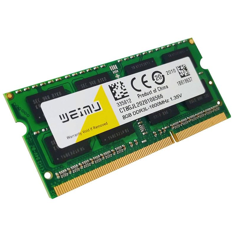 DDR3L DDR4 8GB 4GB 16GB laptop Ram 1066 1333 1600 MHZ PC4 PC3 8500 10600 12800 1.35V 2RX8 DDR3 204pin Sodimm Notebook memory
