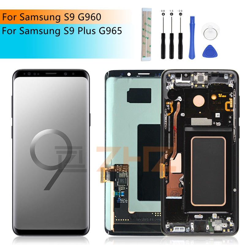 For Samsung Galaxy S9 Plus Lcd S9 Display G965f G960f Touch Screen Digitizer Assembly Display For Samsung s9+ LCD Repair Parts