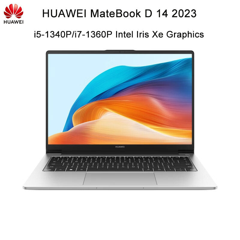 HUAWEI MateBook D 14 2023 Laptop 14 Inch IPS Screen Netbook i5-1340P i7-1360P 16GB 512GB SSD Intel Iris Xe Graphics Notebook