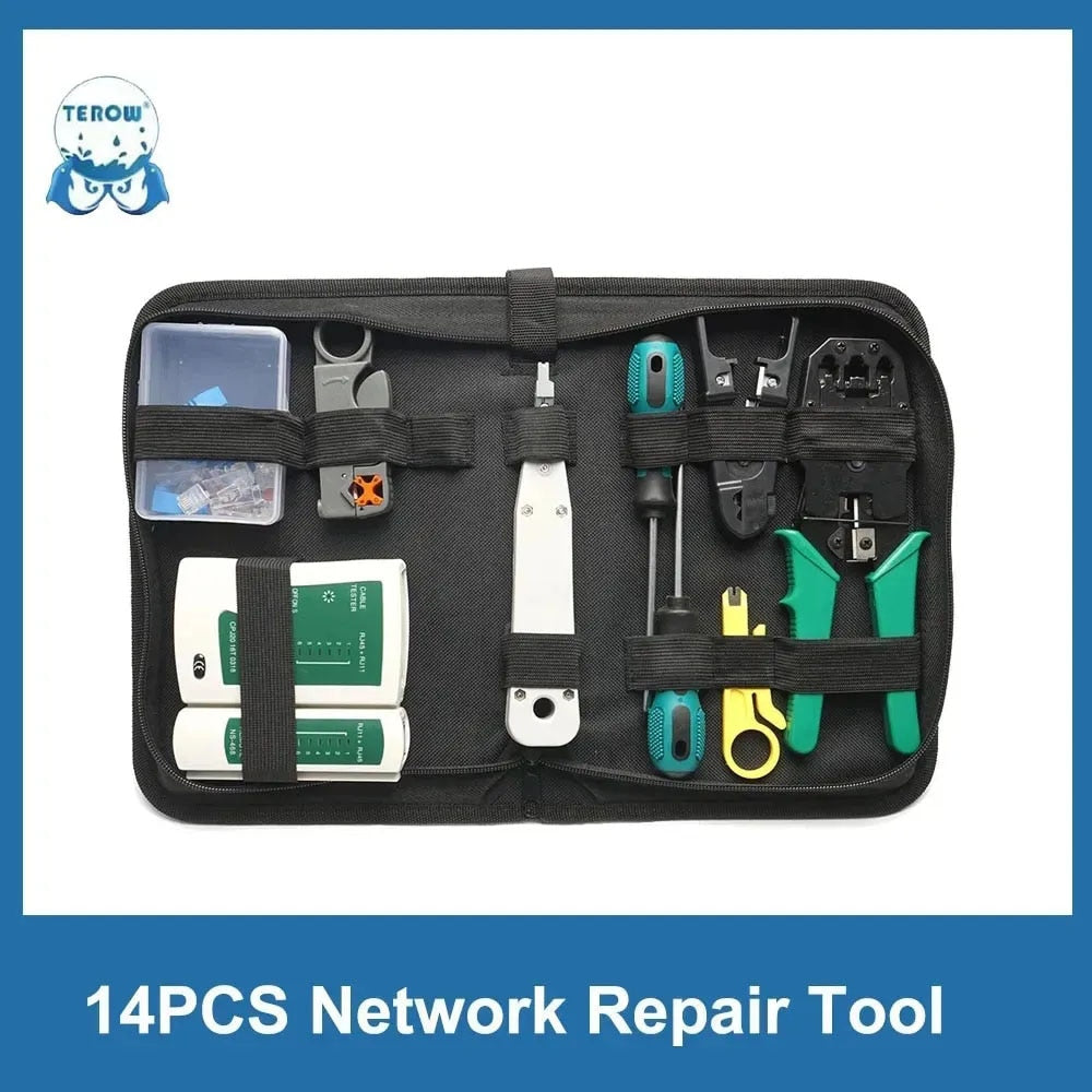 Network cable clamp pliers stripping Crimping pliers/Professional Network Cable Tester RJ45 RJ11 RJ12 CAT5 UTP LAN Cable Tester