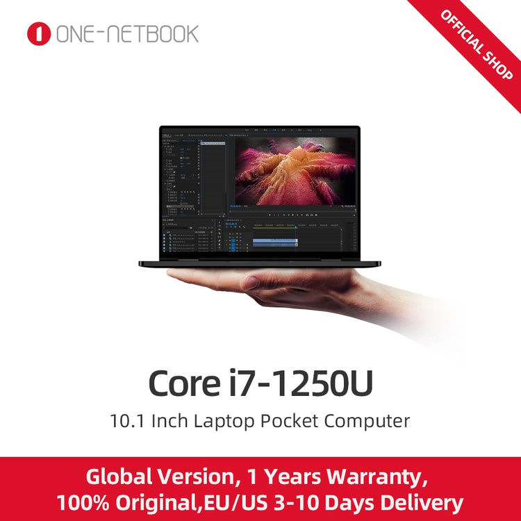 10.1 Inch Laptop Tablet 2 in 1 Pocket Computer OneMix4S One-Notebook Core i7-1250U 16G+1TB 2TB IPS Screen i3-1110G4 mini PC