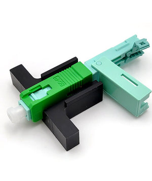 Wholesales SC APC Fast Connector 53mm Single-Mode Connector FTTH Tool Cold Connector Tool Fiber Optical Quick Connnector 53mm