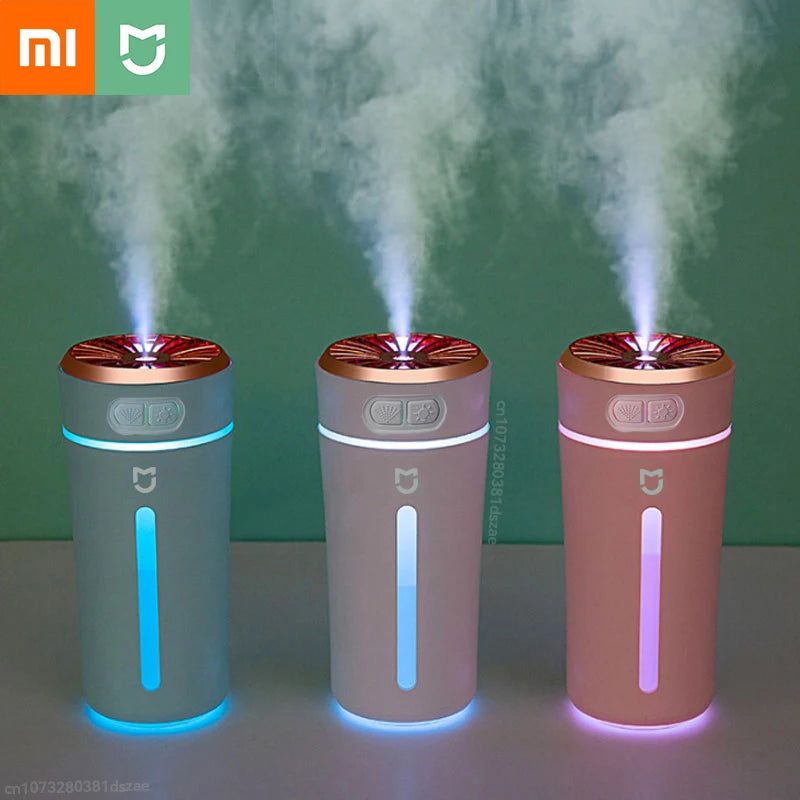 Xiaomi Wireless Car Humidifier 2023 New Portable 280ML Air Moistener  Fragrance Diffuser Colorful Light Phantom Cup Dropshipping