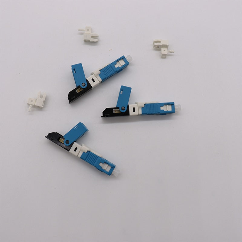 Free Shipping 100, 200PCS/Lot FTTH ESC250D SC APC & SC UPC Single-Mode Fiber Optic Quick Connector FTTH SM Optic Fast Connector