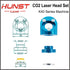 HUNST CO2 Laser Head for K40 Series Laser Engraving Cutting Machine Lens Dia：12/18mm FL50.8mm Mirror 20mm