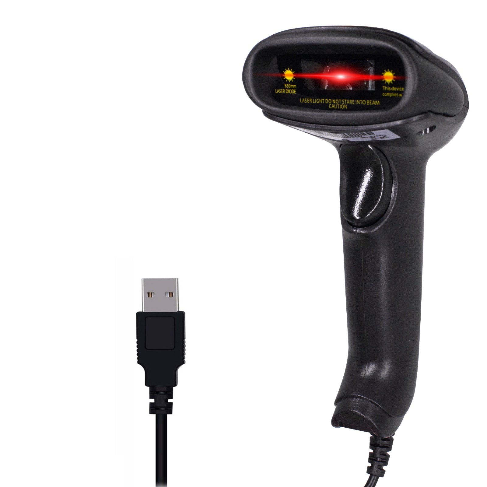 1D/2D Wired Barcode Scanner Reader USB,Plug and Play,Compatible for Windows,Android,Mac,Linux,Support Scanning Automatically,