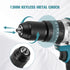 18V Electric Cordless Screwdriver Brushless Impact Wrench 13mm Electric Drill Rechargeable 3 in 1 Power Tools for Makita Battery