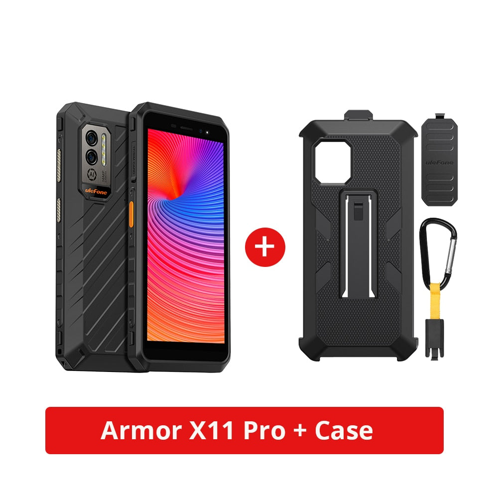 Ulefone Power Armor X11 Pro Rugged Phone 8150 mAh 64GB ROM Waterproof Smartphone NFC 2.4G/5G WiFi Mobile Phones Global version