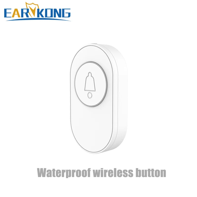 433MHz Wireless Button Outdoor Waterproof Electricity SOS Panic Button One-key Alarm Night Vision Fluorescent Ring