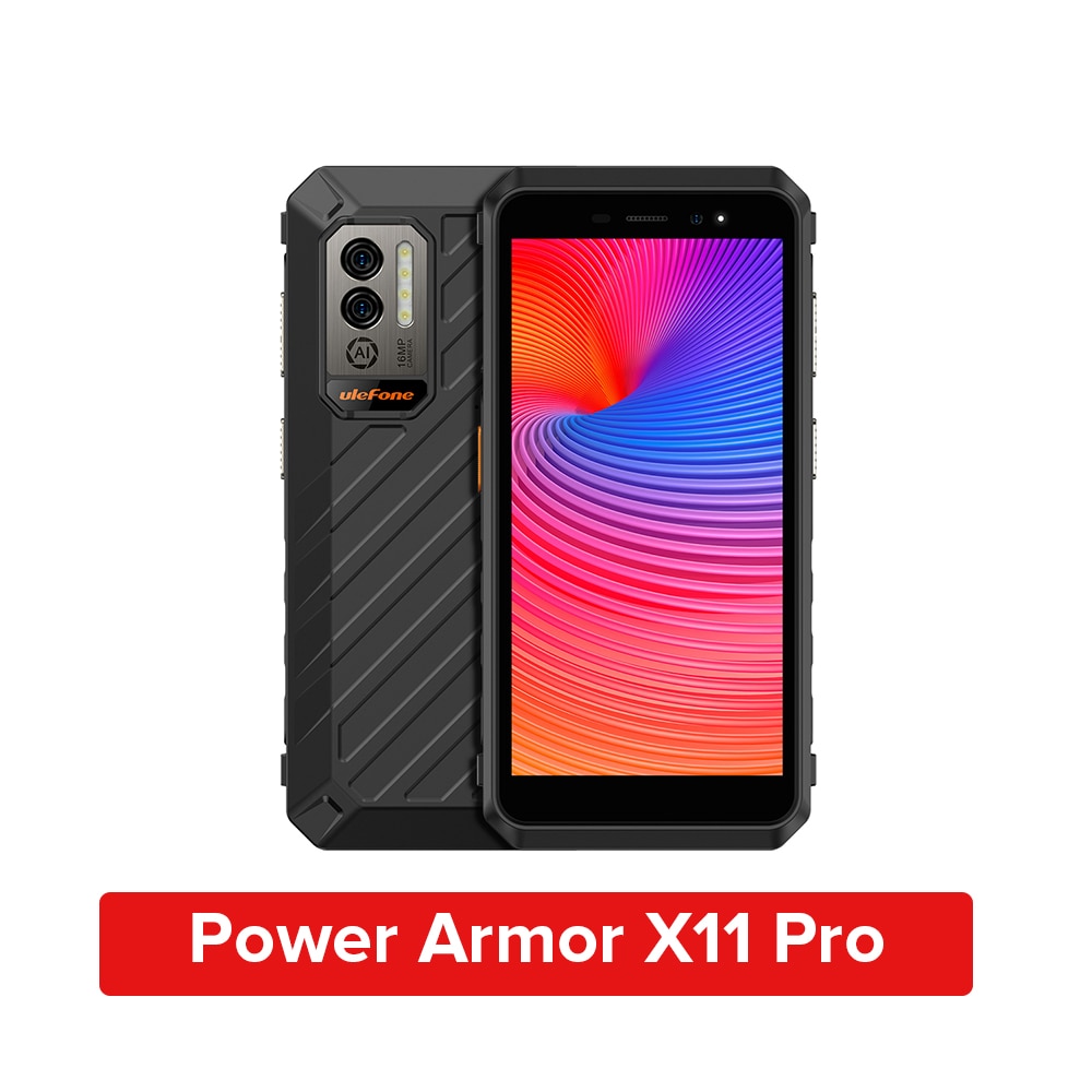 Ulefone Power Armor X11 Pro Rugged Phone 8150 mAh 64GB ROM Waterproof Smartphone NFC 2.4G/5G WiFi Mobile Phones Global version