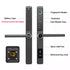 3CM Width Waterproof Aluminum Door Lock Bluetooth Fingerprint Digital Code TTLock Smart Sliding Door Lock 2885 3585 4585 Mortise