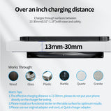 KPON Invisible Wireless Charger Hidden Long Distance Wireless Phone Charger Under Desk QI 10W Furniture Wireless Charging Pad