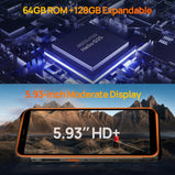 Ulefone Power Armor 16 Pro 9600mAh Rugged Smartphone 4GB+ 64G  Android 12 NFC Mobile Phones Global Version Waterproof Phone