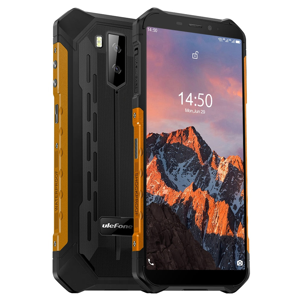 Ulefone Armor X5 Pro Rugged Waterproof Smartphone 4GB+64GB Android 11 Cell Phone NFC 4G LTE Mobile Phone