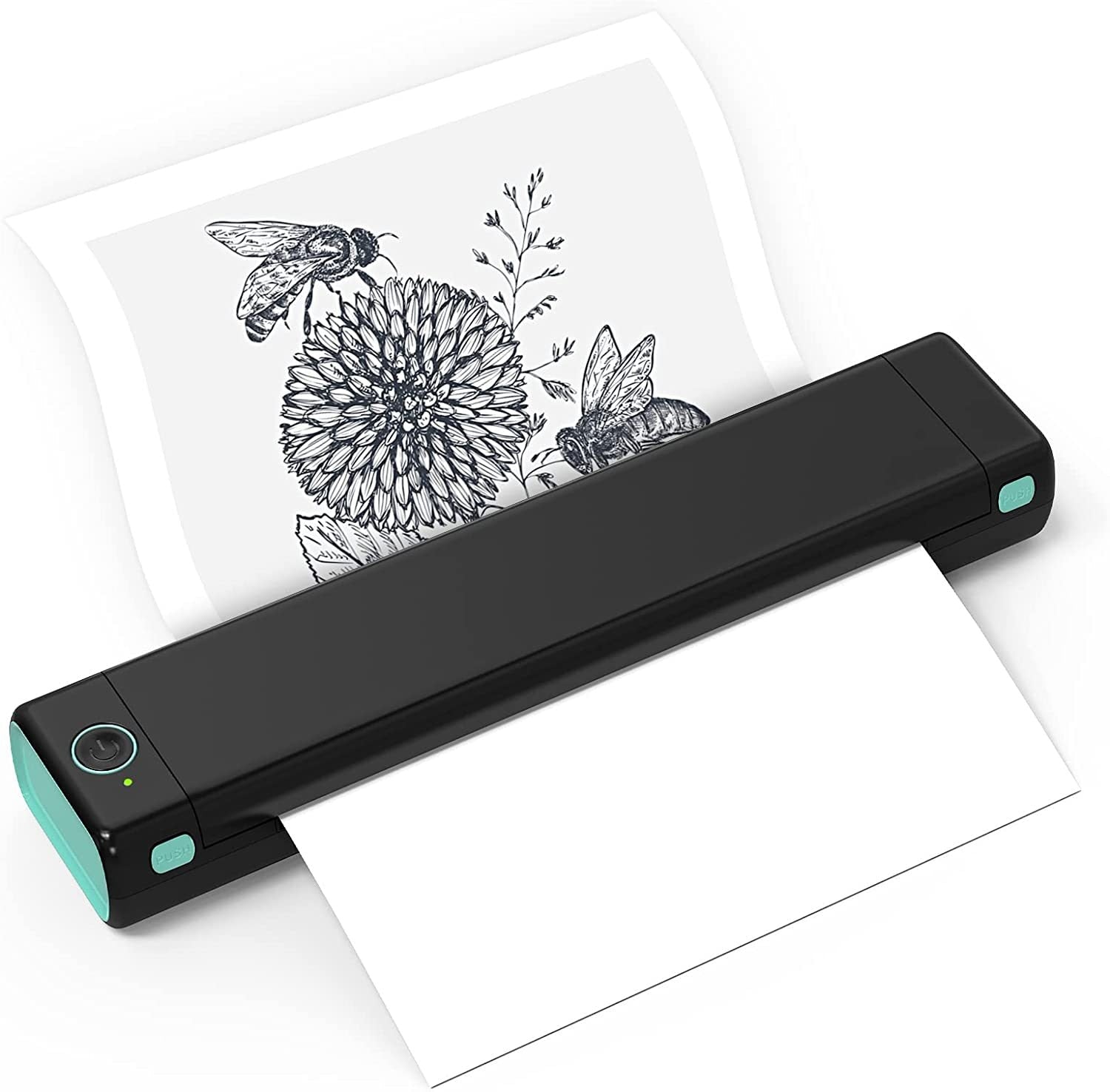 M08F A4 Wireless Thermal Printer Portable Handheld Bluetooth Mini Personal Home Office Printers HD Printing No Need To Use Ink