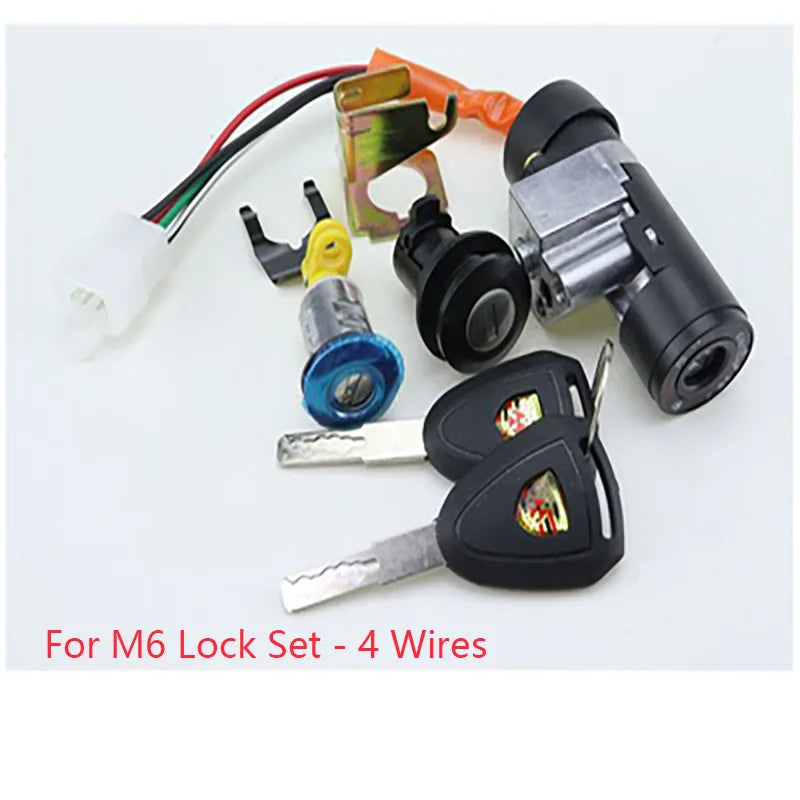 E619 Electric Motorcycle M3 MSX125 M5 Doll Monkey Ignition Switch Kit Assembly Fuel Gas Tank Cover Seat Cowl Lock Wit Keys