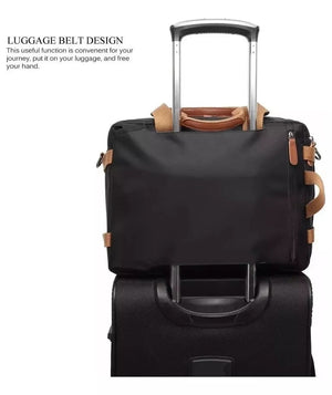 Tablet PC Bag Convertible Backpack Messenger Bag Nylon Laptop Case Handbag Business Briefcase Fits 15.6 Inch 17.3 Inch LaptopBag