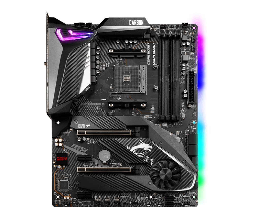 X570 Motherboard MSI MPG X570 Gaming Pro Carbon Wifi AMD X570 chip Socket AM4 For Ryzen 5600 CPU DDR4 128GB PCI-E4.0 m.2  ATX