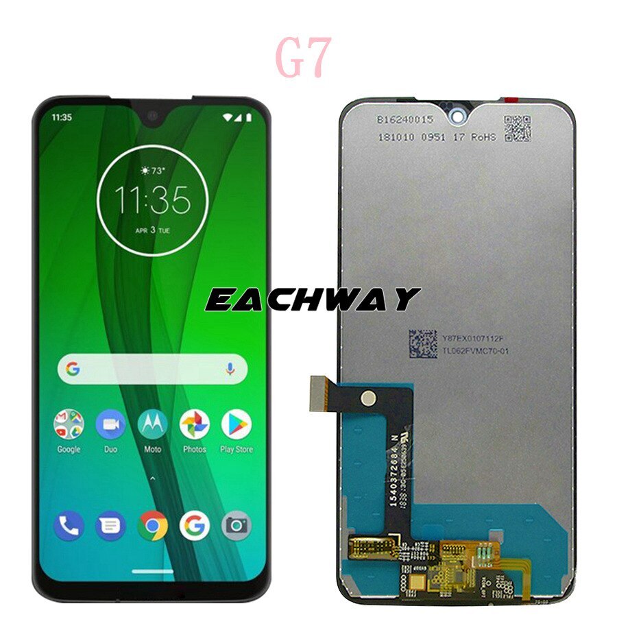 Tested G7 LCD For Motorola Moto G7 Power Display XT1955 LCD G7 Plus Touch Screen Digitizer G7 Play LCD Replacement XT1952 LCD