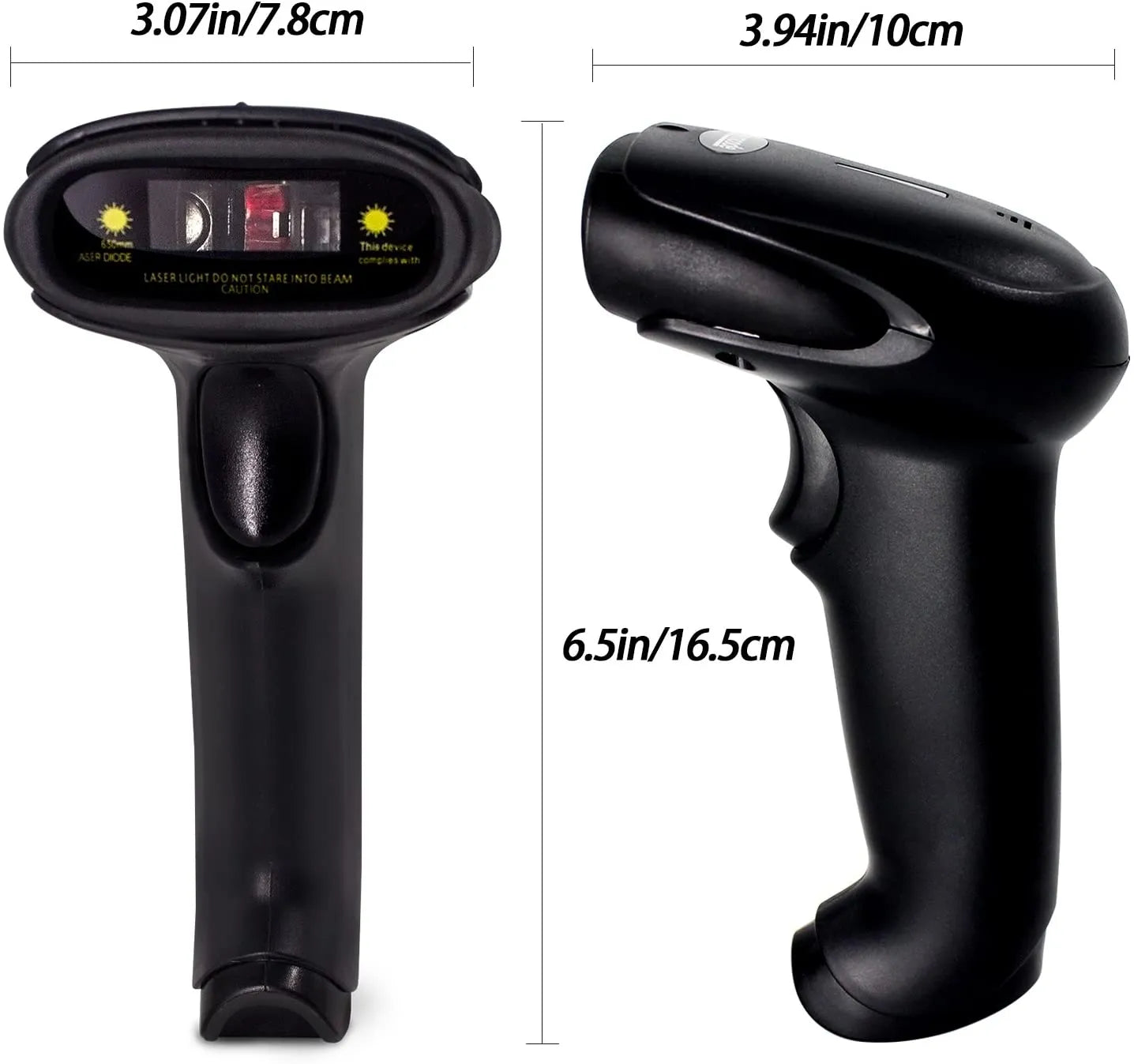 1D/2D Wired Barcode Scanner Reader USB,Plug and Play,Compatible for Windows,Android,Mac,Linux,Support Scanning Automatically,