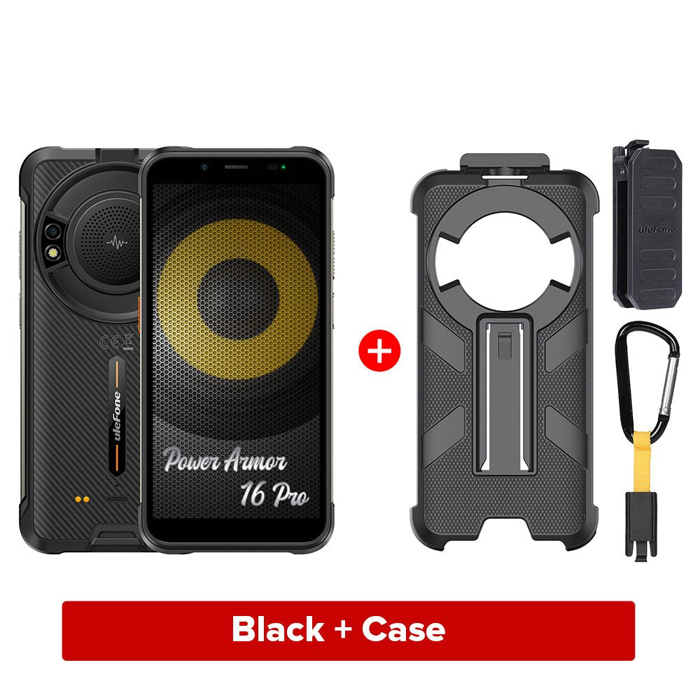 Ulefone Power Armor 16 Pro 9600mAh Rugged Smartphone 4GB+ 64G  Android 12 NFC Mobile Phones Global Version Waterproof Phone
