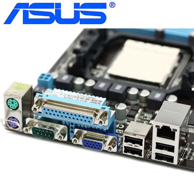 Socket AM3 Asus M4N68T-M LE V2 Motherboard 630A DDR3 16G Desktop Mainboard For Phenom II Athlon II Sempron uATX Systemboard Used