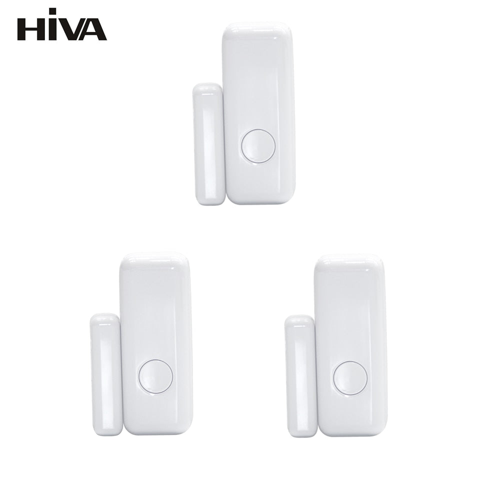 Wireless Magnetic Door & Window Sensor EV1527 Coding Mode RF 433MHz for Home Security Alarm System Home Burglar Alarm Kits
