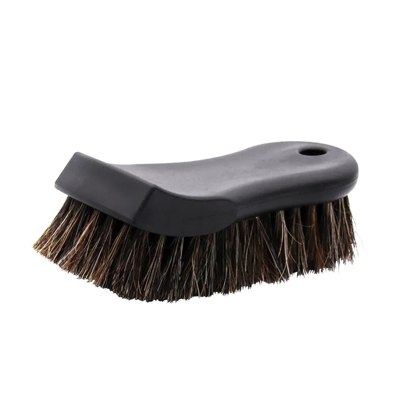 Soft Horsehair Leather Cleaning Brush Genuine Horsehair Detailing Brush Car Interior Detailing Tool For Car Cleaning And Washing