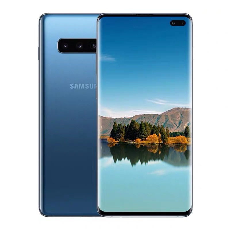 Original unlock Samsung Galaxy S10 S10+  S10e G970U/F G973U/F G975U/F Octa Core Snapdragon 855 LTE Android Mobile 16MP&12MP NFC