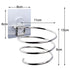 Hair Dryer Holder Blower Organizer Adhesive Wall Mounted Nail Free No Drilling Stainless Steel Spiral Stand For Bathroom