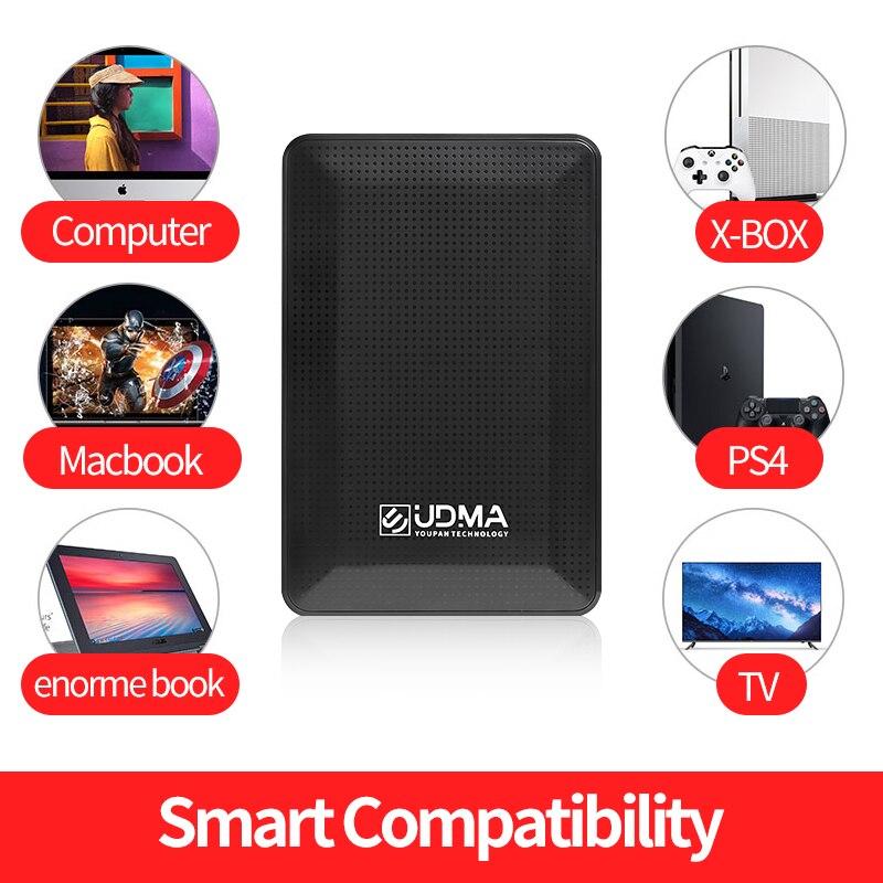 UDMA 2.5" USB3.0 Portable External Hard Disk Drive 1TB 2TB 750g HDD hd externo disco duro for Xbox one PS4 PC Mac Desktop Laptop