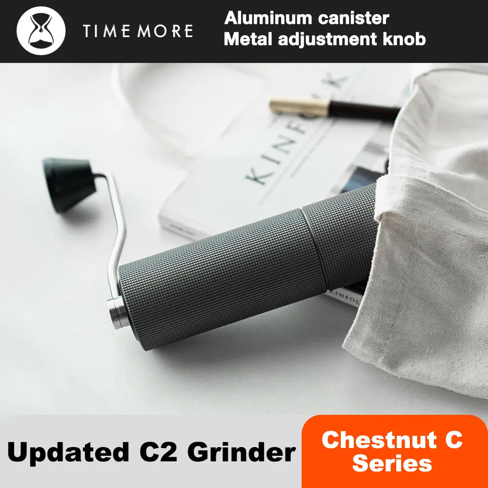 TIMEMORE Chestnut C2 Upgrade Manual Coffee Grinder Portable High Quality Hand Grinder Mill With Double Bearing Positioning