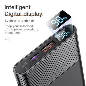 KUULAA Powerbank 10000mah Power Bank Type C Fast charge Portable Charger PD Battery Pack Poverbank For Xiaomi Samsung poco x3