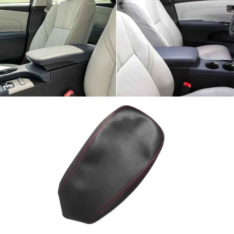 Soft Leather Armrest Cover For Toyota Avalon 2013 2014 2015 2016 2017 2018 Interior Center Console Lid Armrest Box Cover Trim