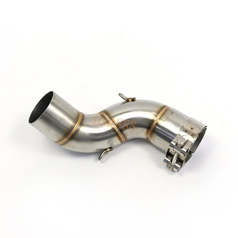 Z900 51mm Motorcycle Exhaust Modified Middle Pipe Link Pipe Slip On Section Muffler For Kawasaki Z 900 A2 Z900e 2017 2018-2021