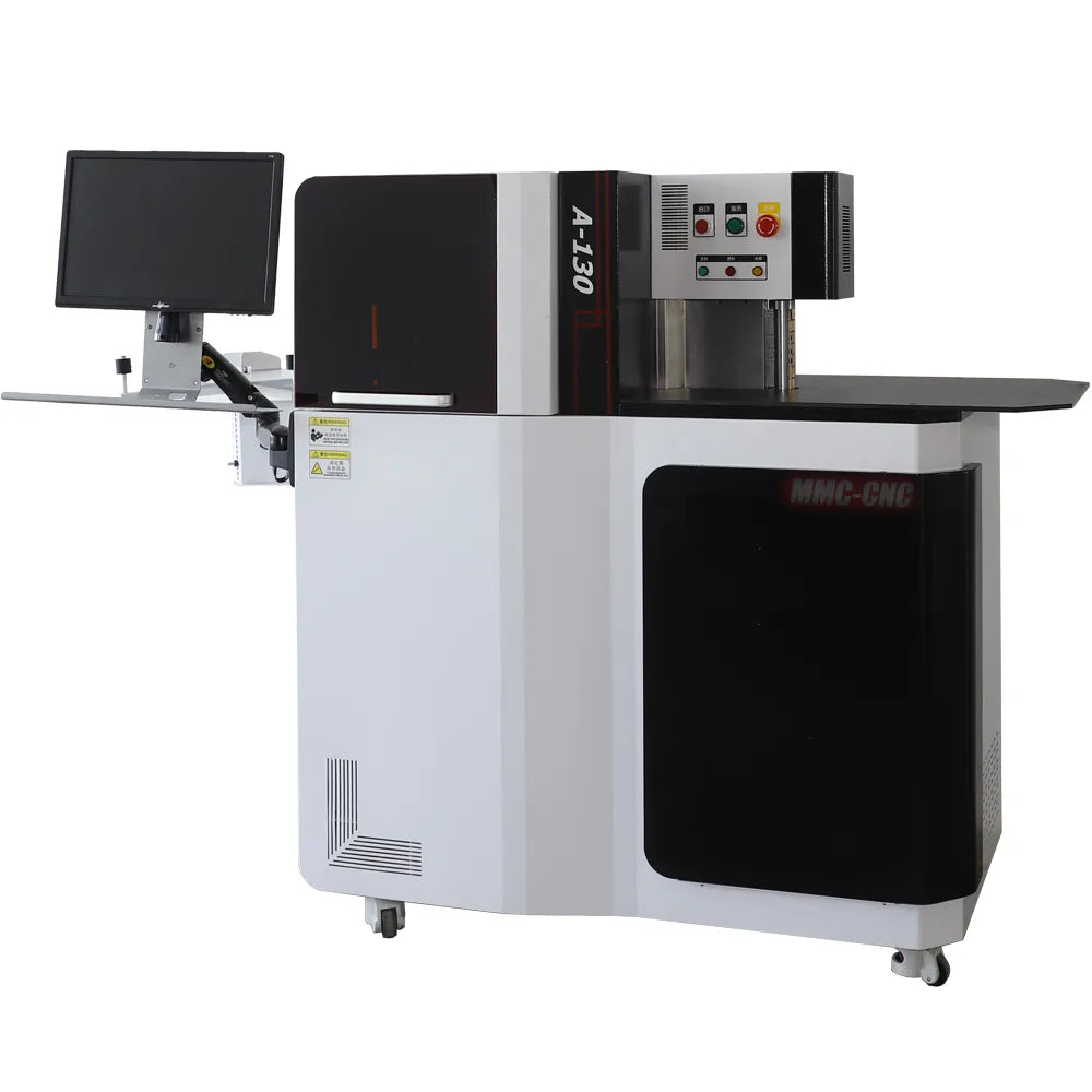 A130S CNC Automatic Channel Letter Logo Bending Groove-Shaped Notch Flanging Machine For Stainless Steel And Aluminum Profiles