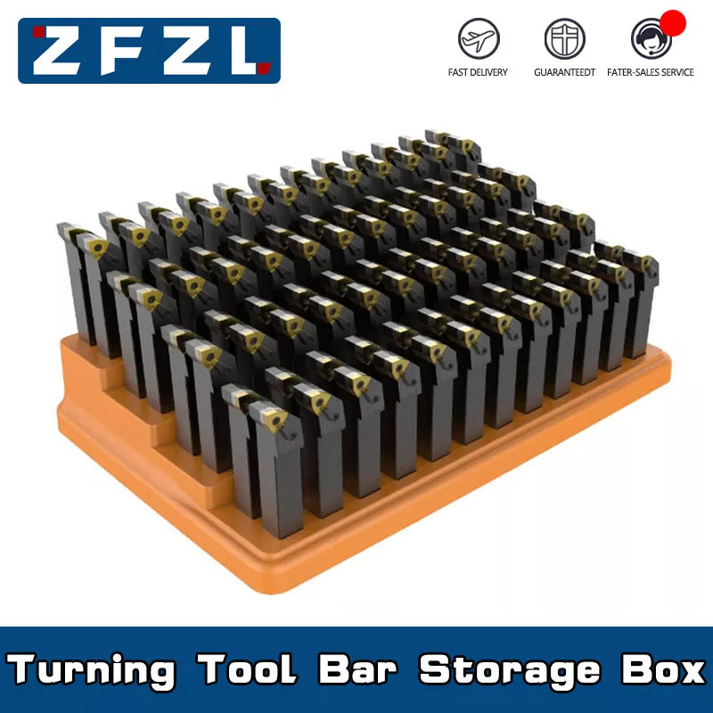 1PC Turning Tool Bar Storage Box 16X16 20X20 25X25 32X32 Cylindrical / Inner Hole Hard Plastic Turning Tool Bar Storage Box