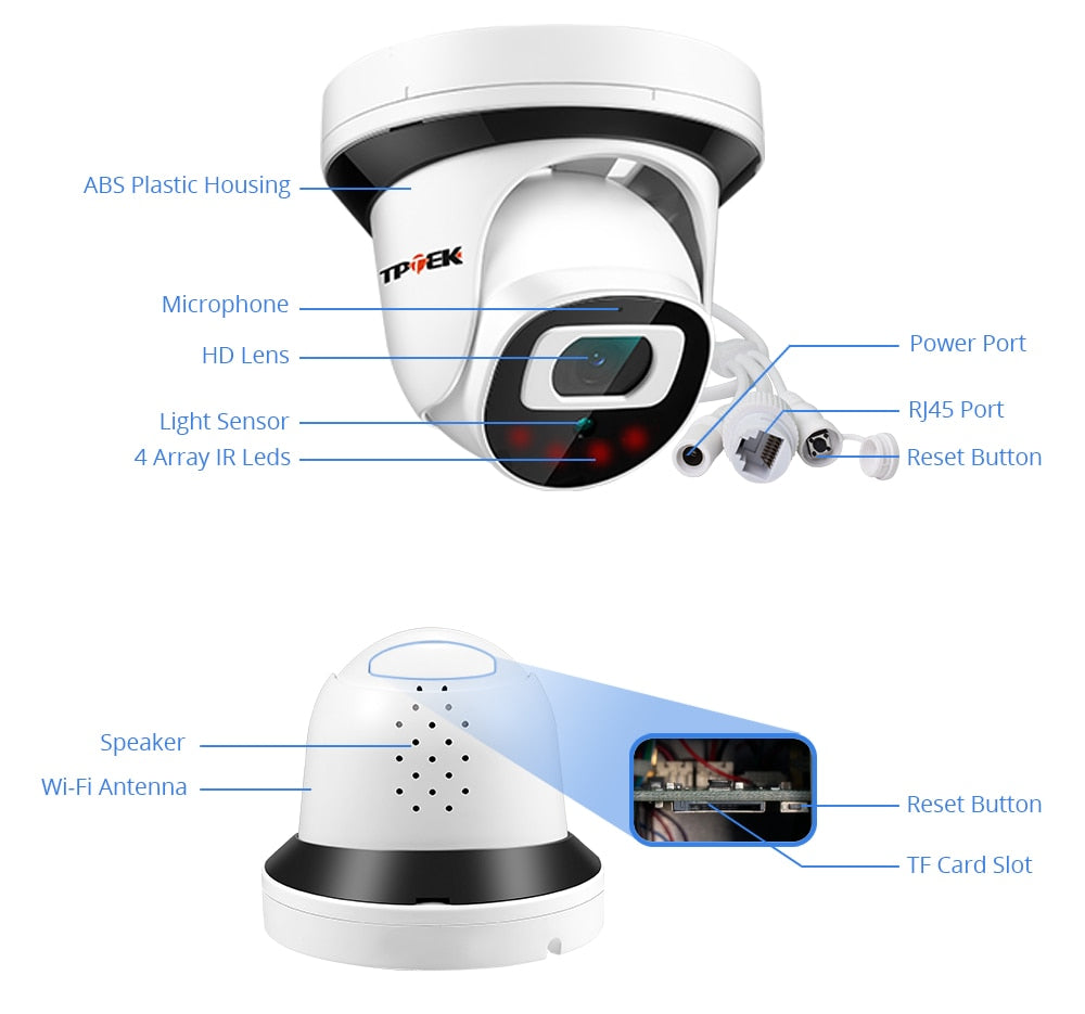 4MP IP Wifi Camera Wi-Fi 2MP 1080P Surveillance Camera Indoor Home Two Way Audio Wireless Security Camara 2.8mm Video CamHi Cam
