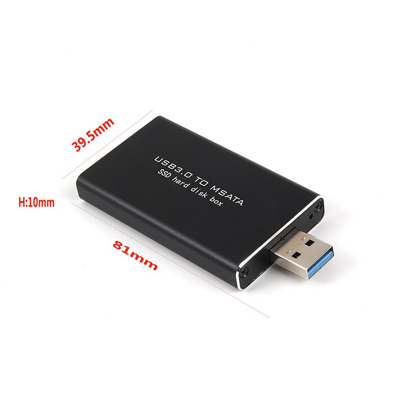 MSATA to USB 5Gbps USB 3.0 to mSATA SSD Enclosure USB3.0 to mSATA Case Hard Disk Adapter M2 SSD External HDD Mobile Box HDD Case