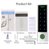 1000 User Bluetooth V4.0 125Khz Access Controller Fingerprint Sensor IP66 Waterproof Tuya APP Access Control System