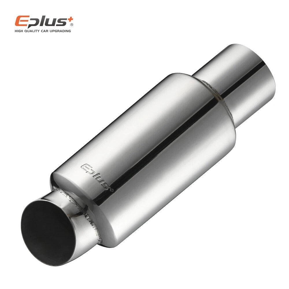 EPLUS Car Motorcycle Styling Exhaust System Muffler Tail Pipe Tip Universal High Quality Stainless Steel ID 51mm 63mm 76mm