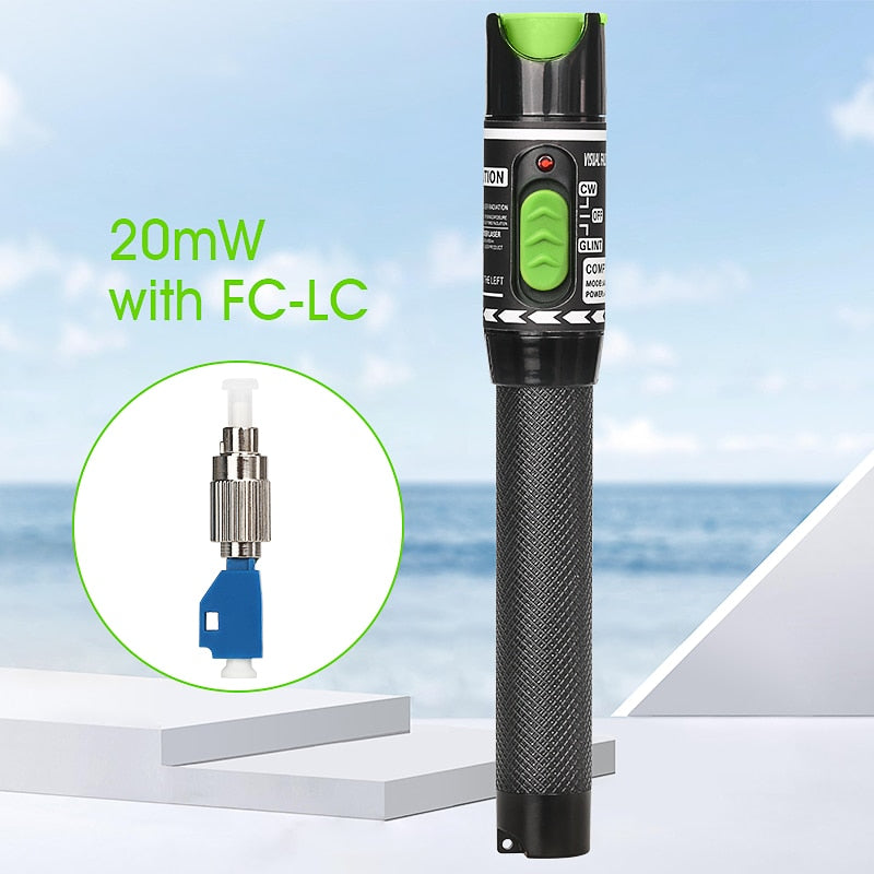 FTTH Fiber Optic Cable Tester Pen 1/10/20/30/50mw  Visual Fault Locator SC/FC/ST 2.5mm Interface VFL Optical Fiber Test Tool