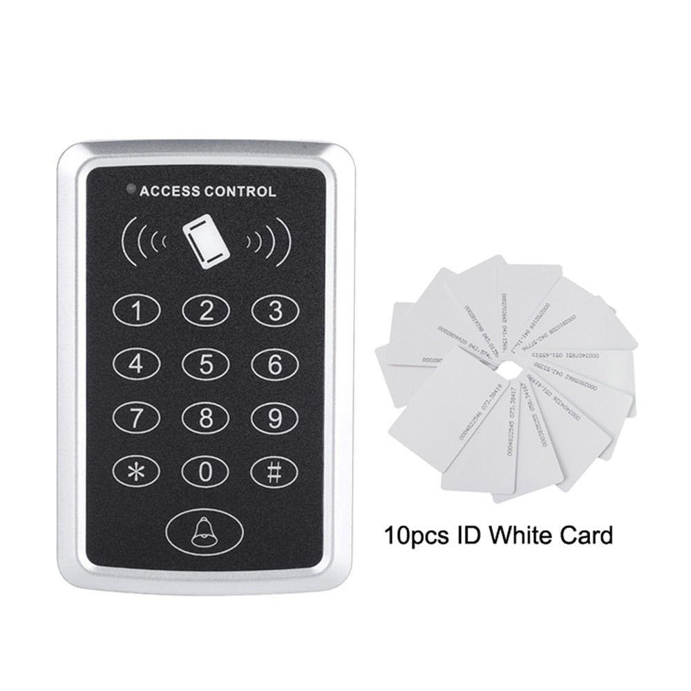 125KHz RFID Access Control Keypad EM Card Reader Door Access Control System Door Lock Opener Keyboard System